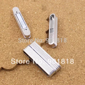 

10 pcs/lot Free shipping inner size 4*35mm fitting flat leather Charming Magnetic Clasps Jewelry Findings F848