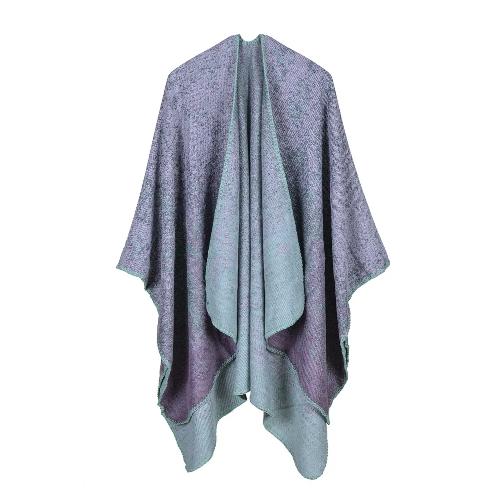 Jinjin.QC Scarves Women Scarf Pashmina Cashmere Ponchos And Capes Top Quality Pashmina for ladies gradient poncho drop shipping