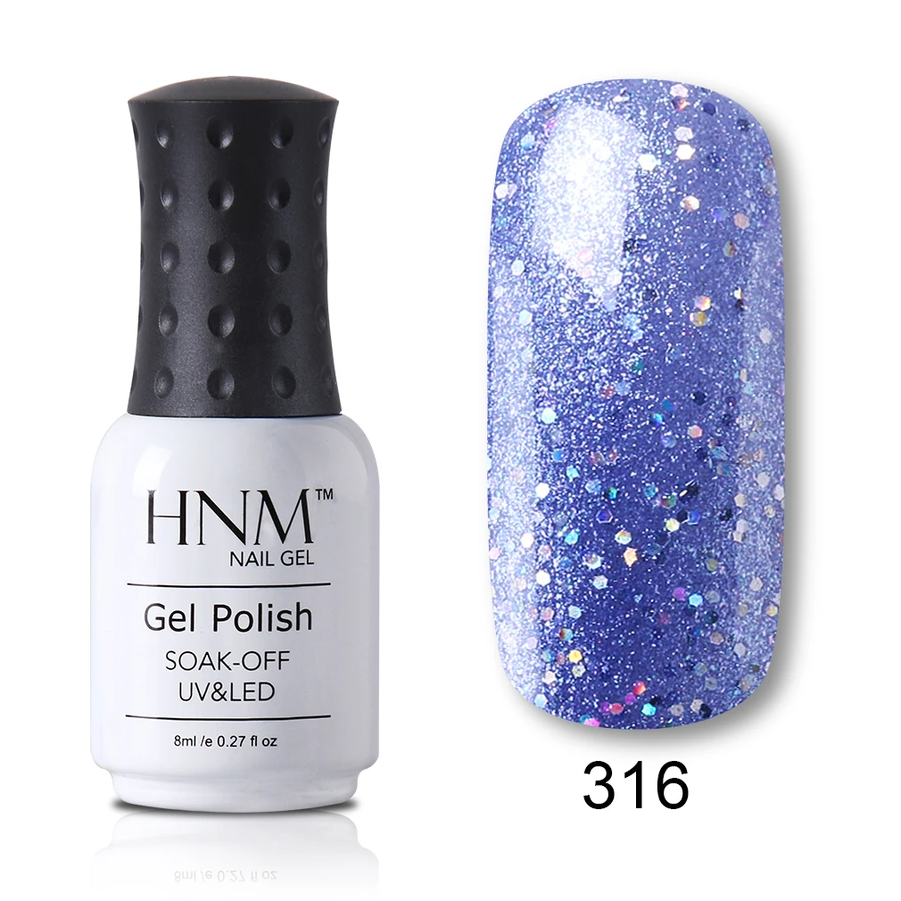 HNM 8 мл Лак для ногтей тиснение Блестящий лак для ногтей Vernis a Ongle Nagellak бриллиантовый Блестящий Гель-лак для ногтей Гибридный лак - Цвет: 316