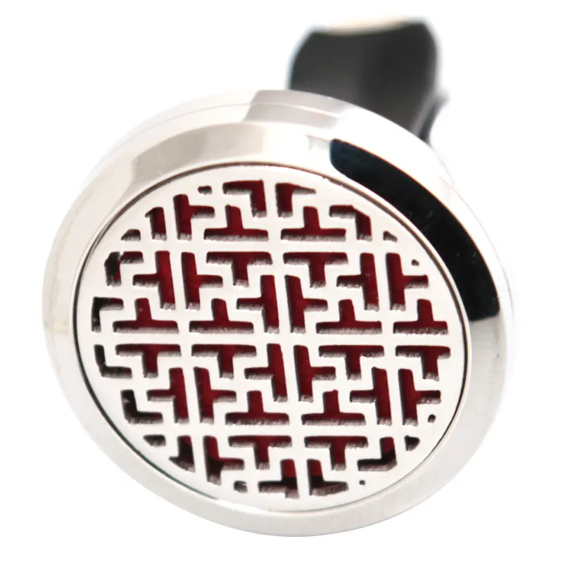 

New Design 30mm Diffuser 316 Stainless Steel Car Aroma Locket Essential Oil Car Diffuser Locket Free 50Pcs Felt Pads