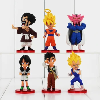 

Great 6pcs/lot Dragon Ball Z Son Goku Vegeta Hercule Son Gohan PVC Figure Collectible Model Toy