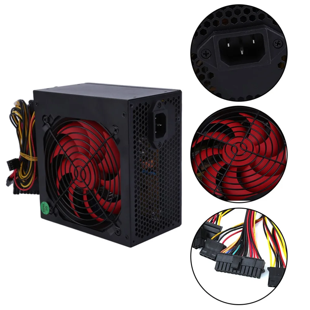 المهنية 500 W ماكس PC الهيكل امدادات الطاقة مروحة الفعلية 350 W ذكي الكمبيوتر مصدر إمداد الطاقة لسطح المكتب