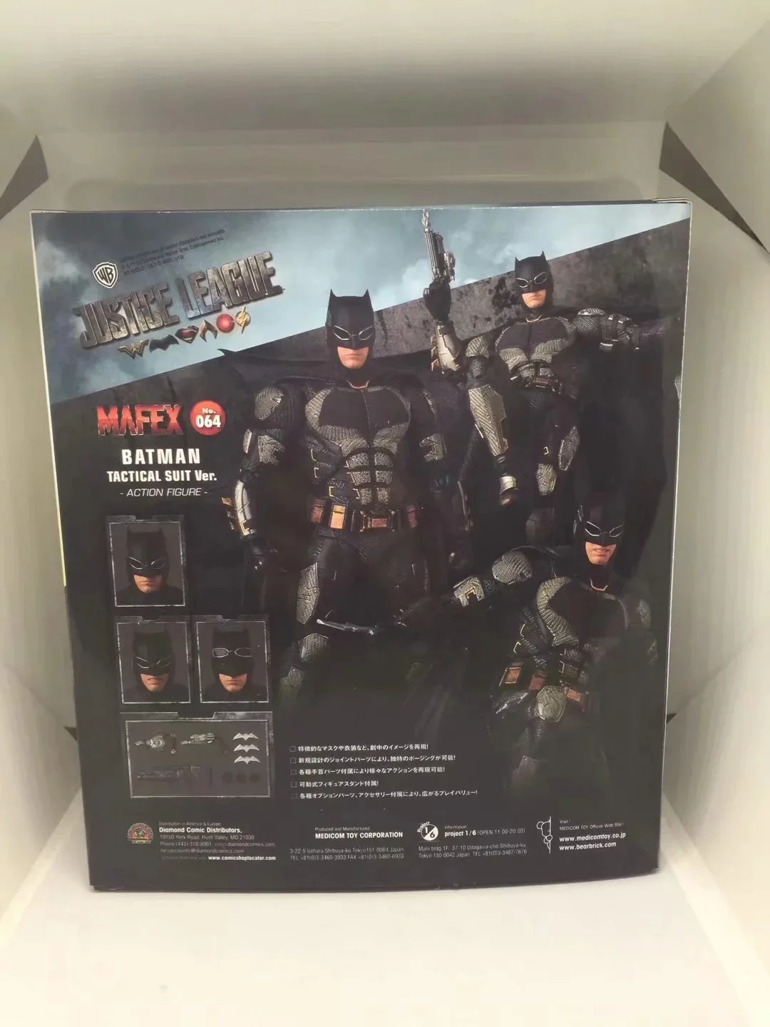 MAFEX 056 Бэтмен Тактический Костюм Ver. The Dark KNight DC Justice League ПВХ фигурка Коллекционная модель игрушки 16 см