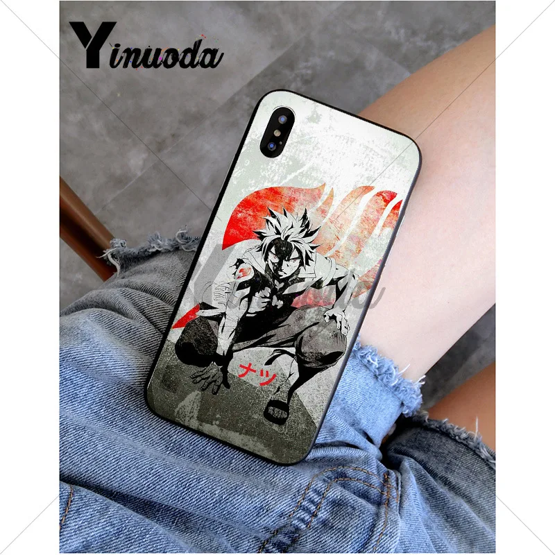 Yinuoda Аниме Манга Фея хвост клиент высокий телефонный чехол для Apple iPhone 8 7 6 6S Plus X XS