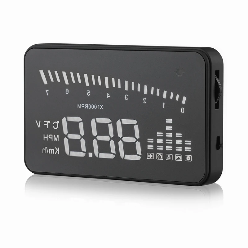 Проектор скорости автомобиля OBD2 проектор на лобовое стекло цифровой прибор для