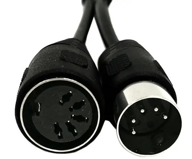 MIDI Extension Cable,MIDI 5 Pin DIN Male to Female Audio MIDIAT Adapter