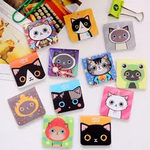 3 шт. магнитная закладка с милым котом, модные DIY Мультяшные скрепки, закладки для книг, школьные канцелярские принадлежности для книг, подарок, Корейская papelaria
