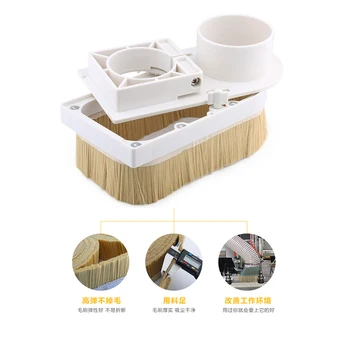 CNC Dust Cover Collector Brush 70-100mm Diameter Vaccumn Cleaner Easy Clearing For CNC Spindle Motor Milling Machine customized dust cover engraving machine dust cloth dust cover for cnc machine