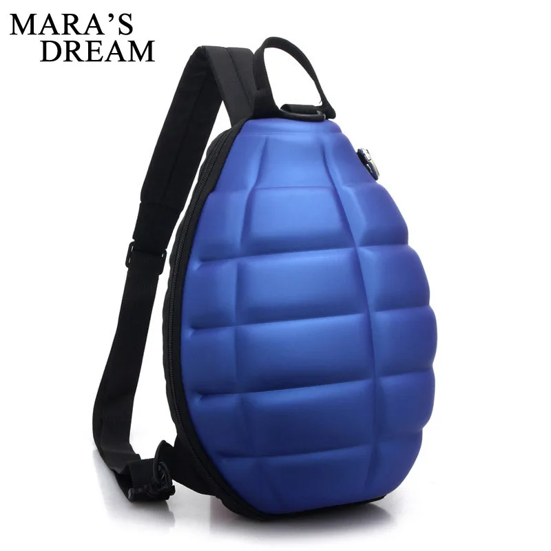 

Mara's Dream Creative Unisex PU Leather Turtle Shell Style Backpack Shoulder Bag Cool School Bag Boys Girls Schoolbag Backpack