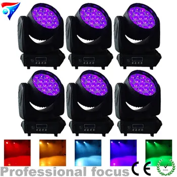 

Free Shipping 6pcs/Lot Newest Led Moving Head RGBW 4in1 Beam Light 19*12w Led Beam Zoom Moving Head Wash Light