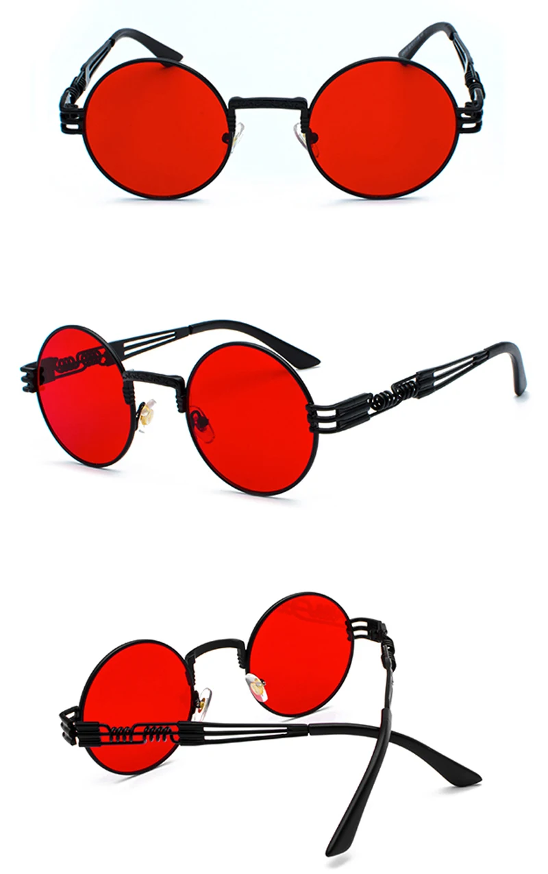 vintage steampunk sunglasses round (9)