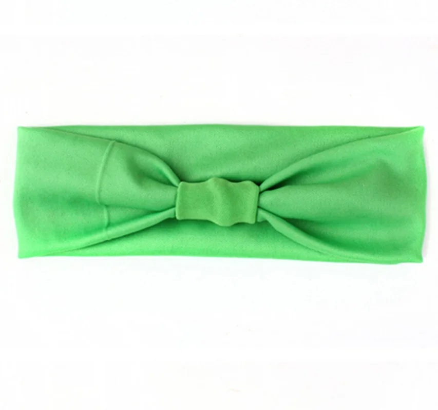 Baby headwear Wholesale Candy 7 Color Children's Hairband Europe and America Baby Knotted Scarf Elastic Headbands