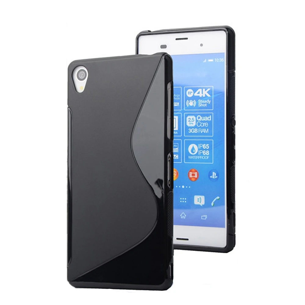 ТПУ Силиконовая резина Прозрачный чехол для Sony Xperia Z3 Чехол телефон