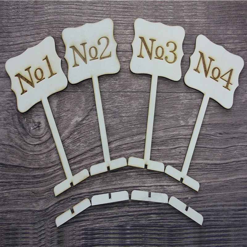 Customized Wooden Table Number Holder | Дом и сад