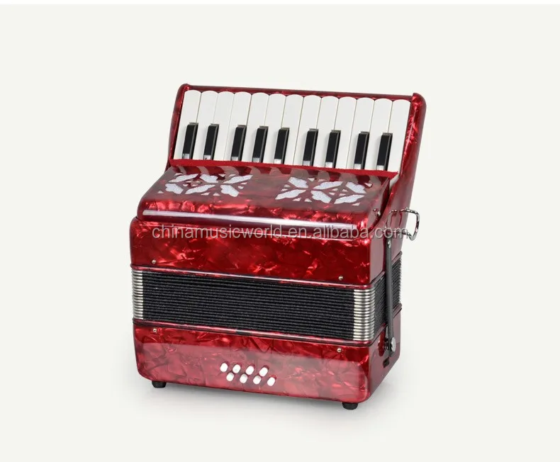 Afanti Excellent sound  AFA-03 22keys/ 8Bass button Red color Children Accordion 
