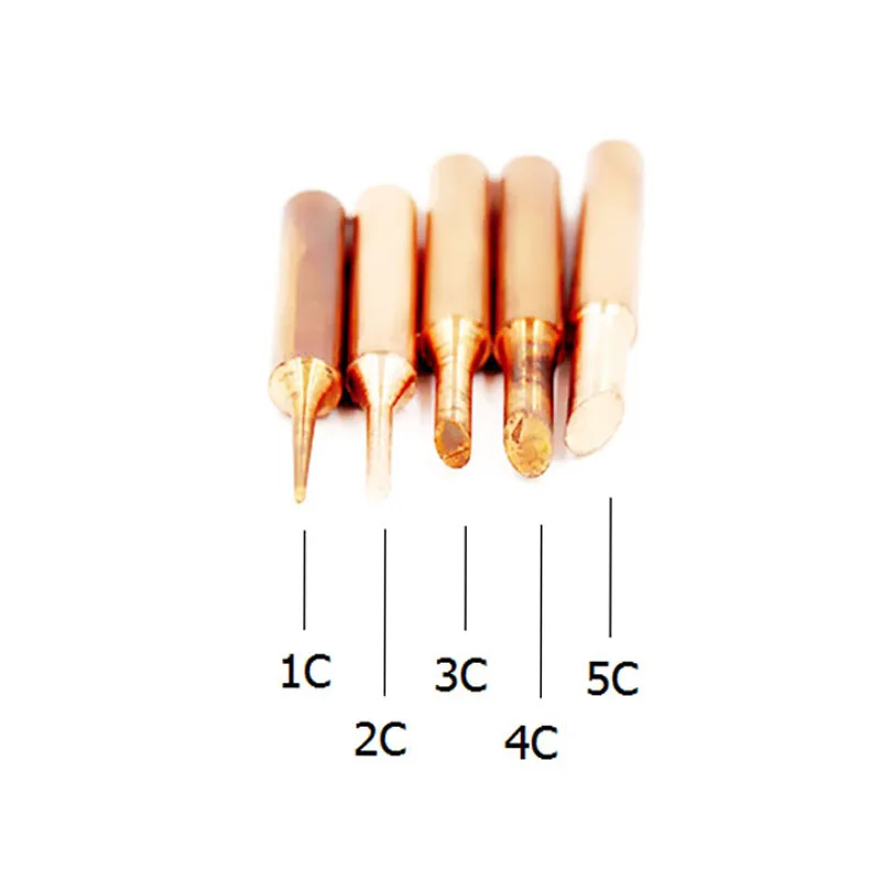 5 шт./лот сварочные наконечники 900M-T паяльник чистый медная Пуля-бесплатно для паяльной станции Hakko Паяльные наконечники