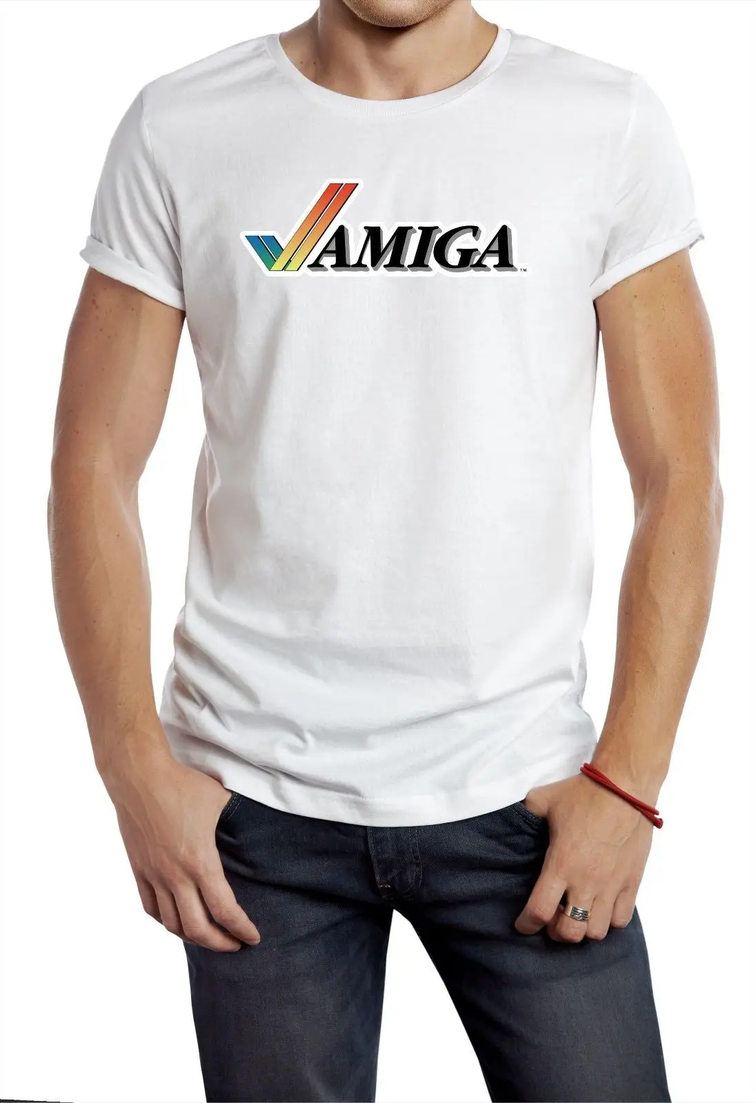 Commodore Amiga T Shirt Tee Tick Retro Computer 80s 90s