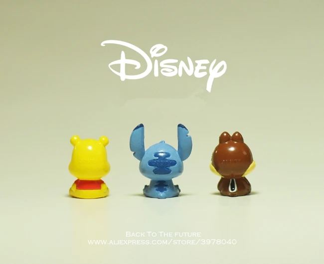 Disney Lilo & Stitch 1 8 см 3 шт./компл. мини фигурка осанки коллекция украшений аниме