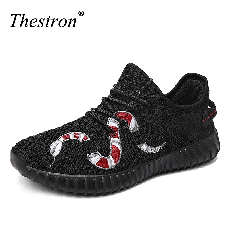 

Mens Trainers White Spring Summer Sport Shoes Black Jogging Shoes Rubber Bottom Men Athletic Embroidery Lightweight Footwear