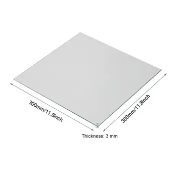 

3D Printer Borosilicate Glass Plate 300x300x3mm for CR-10 CR-10S S3 3D Printer