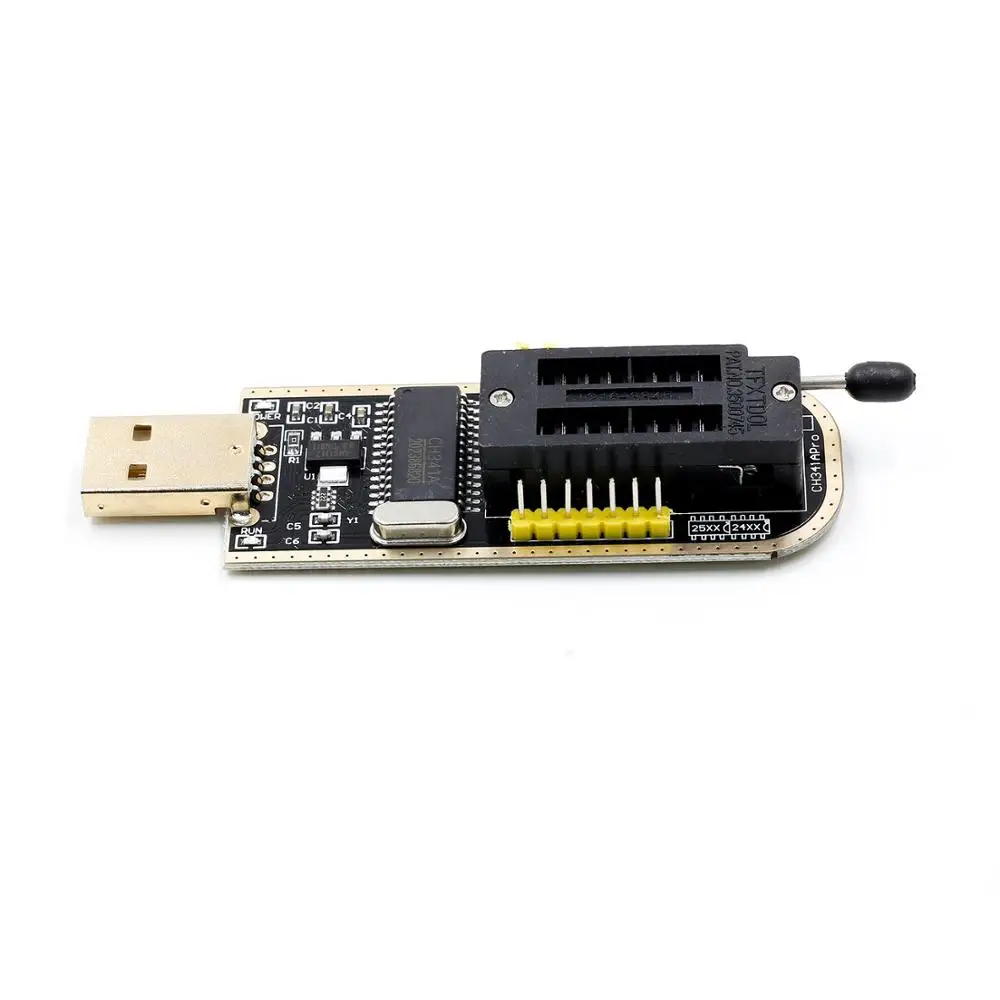 USB программатор CH341A CH341 24 25 серия EEPROM Flash BIOS с программным обеспечением и