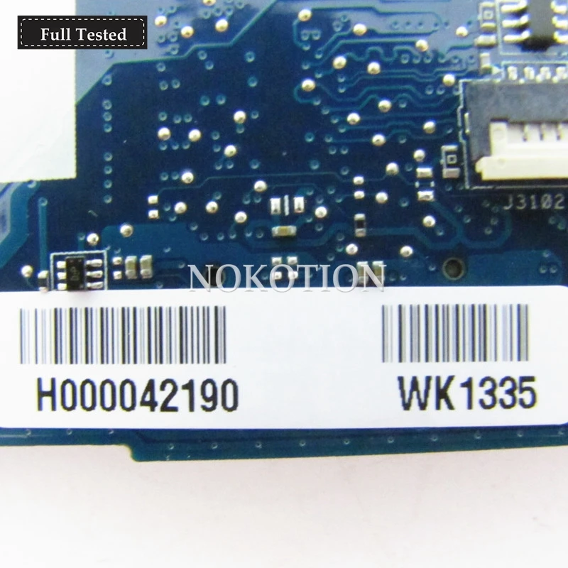 NOKOTION H000042190 материнская плата для ноутбука Toshiba C875D L875D 17,3 дюймов E1200 Процессор бортовой DDR3 основная плата полностью протестирована