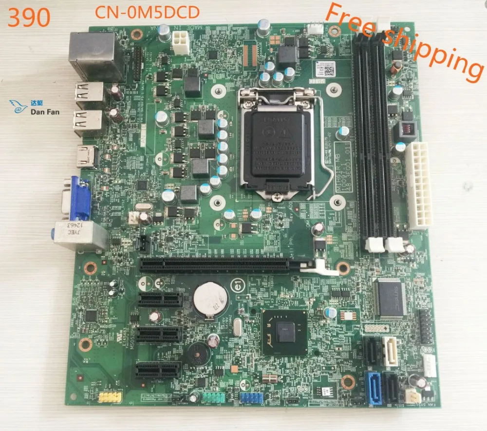 CN-0M5DCD M5DCD Desktop Motherboard For DELL Optipex 390 Motherboard MIH61R 10097-1 48.3EQ01.011 Mainboard 100%tested