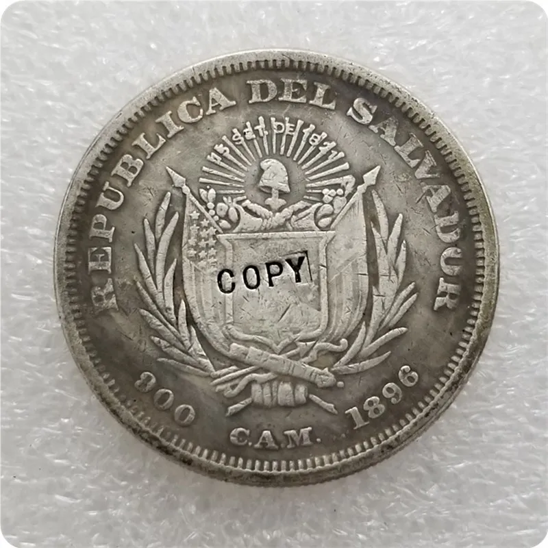 1896 EL SALVADOR 1 PESO(Colon) COPY commemorative coins-replica coins medal coins collectibles