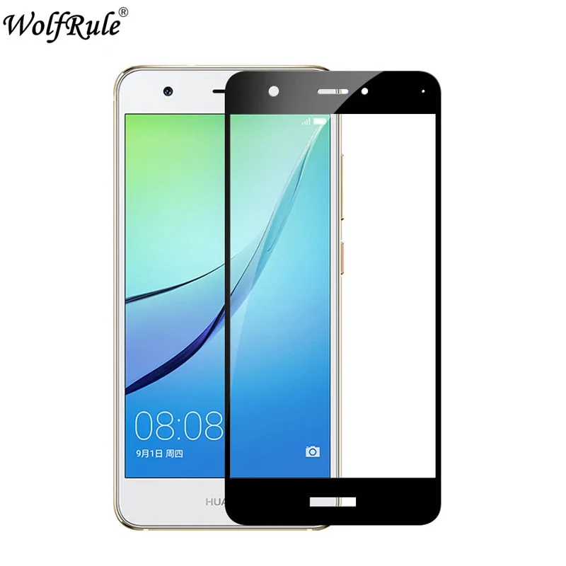 Защитное стекло для экрана huawei Nova 2.5D закаленное с полным покрытием пленка wolfrole 5