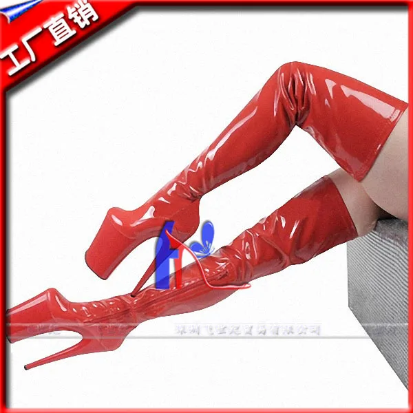 New arrival 2016 women's shoes thigh high boots 20cm stiletto boots sexy stovepipe over-the-knee boots