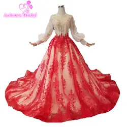 Новое Вечернее платье с кисточками, с длинным рукавом, с блестками, цвет красного вина, кружевное вечернее вечерние платье для вечеринки