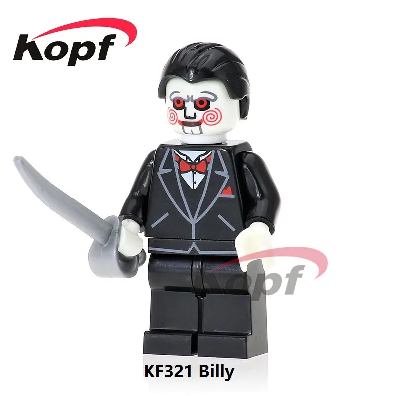 

Single Sale Billy Pincushion Nightmares Sally Shock Exorcist The Horror Theme Movie Building Blocks Children Gift Toys KF321