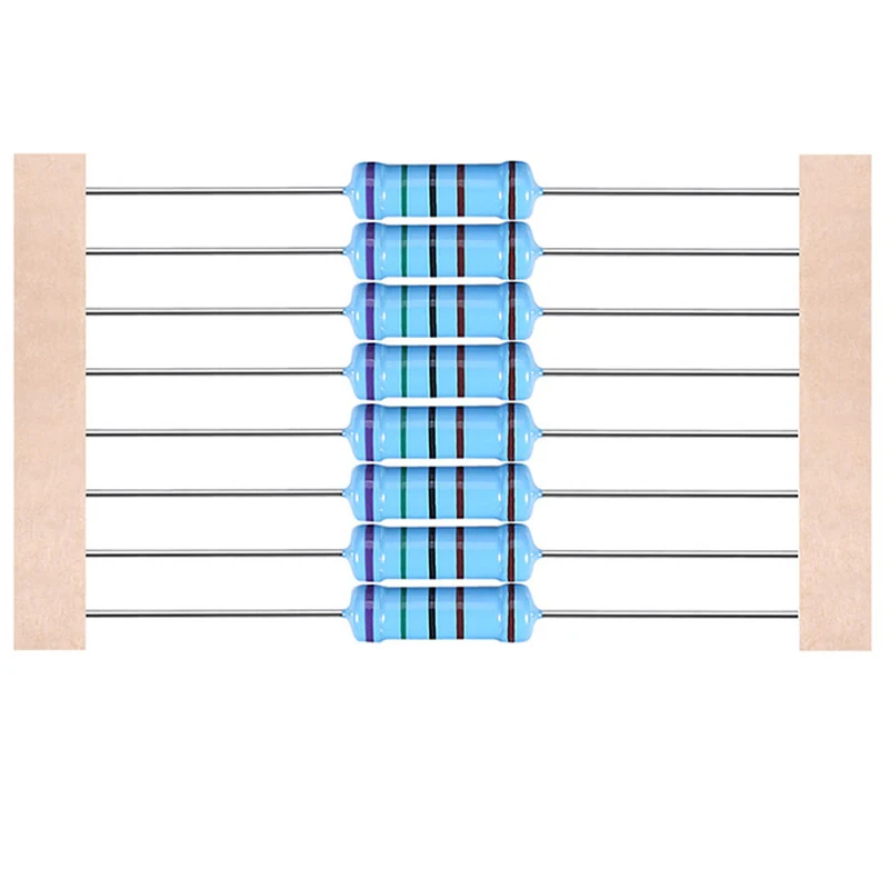 1000 шт 2 W Металл пленочные резисторы 1% 0.1R~ 2,2 м 2.2R 4.7R 10R 22R 47R 100R 220R 470R 1 K 10 K 100 K 0,22 0,33 0,47 0,68 0,75 0,82 Ом