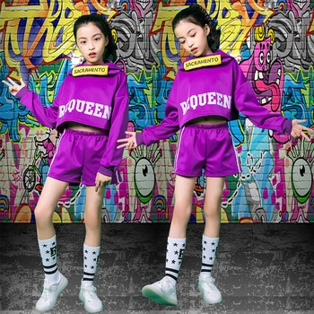 

Songyuexia Children's costumes Hiphop hip-hop jazz dance troupes for boys and girls Street dancewear for Children