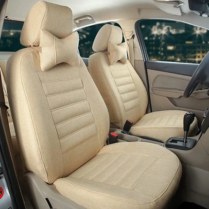 Beige Autodecorun custom fit Авто сиденья для Mazda CX7 2008 автомобилей Чехлы для сидений мотоциклов комплект Интимные аксессуары Лен автомобиля Опоры для спины в автомобиль Подушки укладки - Название цвета: Beige