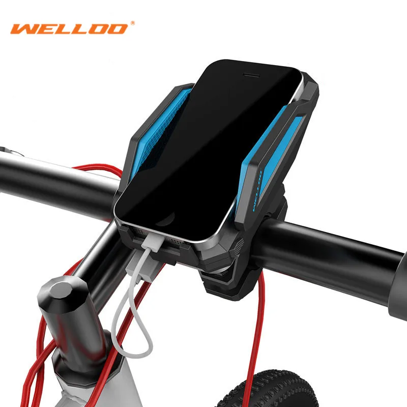 

WELLOO 360 Degree Rotation Bicycle Phone Holder For GPS With ReChargable Stand Bike Navigation Cycling Phone Holder Bicycle