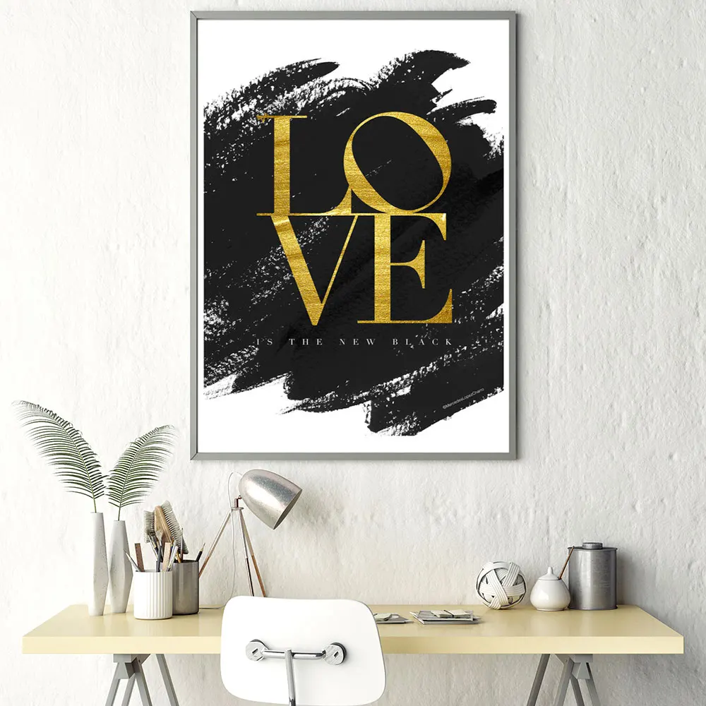 

Love Canvas Poster Nordic Decoration Wall Art Print Minimalist Painting Fashion Surfboard Picture Living Room Decor Unframed