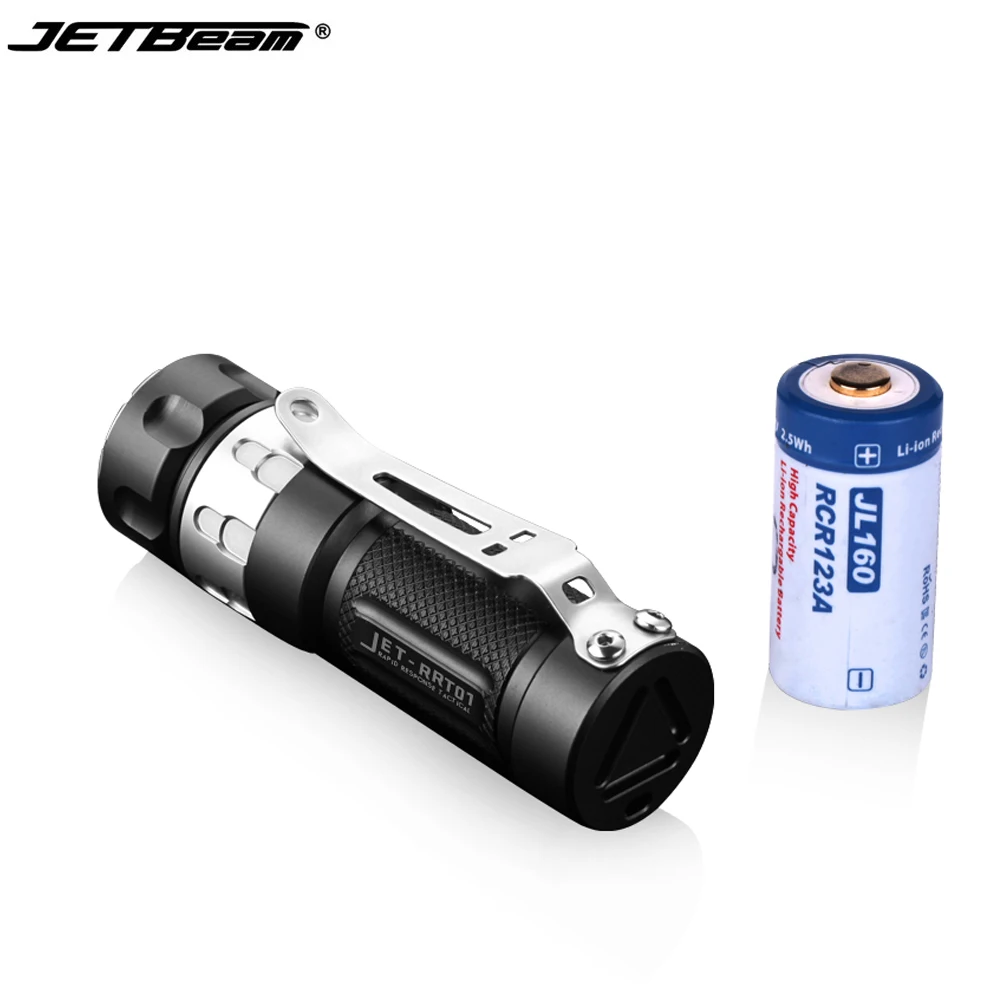 

JETBeam RRT01 Tactical Flashlight Smart Selector Ring CREE XP-L CREE XP-L max 950 lumen with 16340 USB Rechargeable li battery