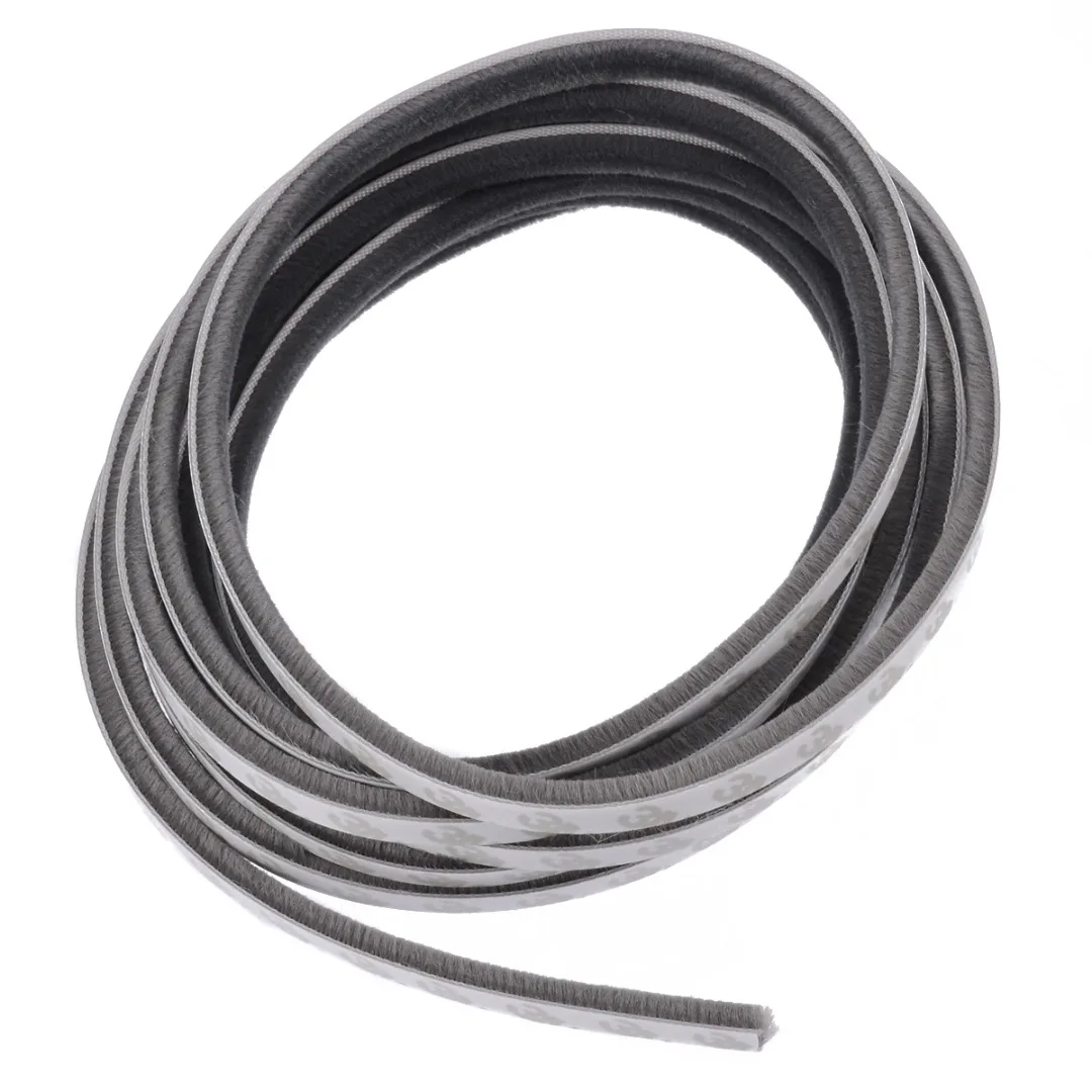 5M 5/9/15mm Window Door Self Adhesive Dust Pile Weatherstrip Brush Excluder Sealing Strips Brush Protector Home Door Accessories