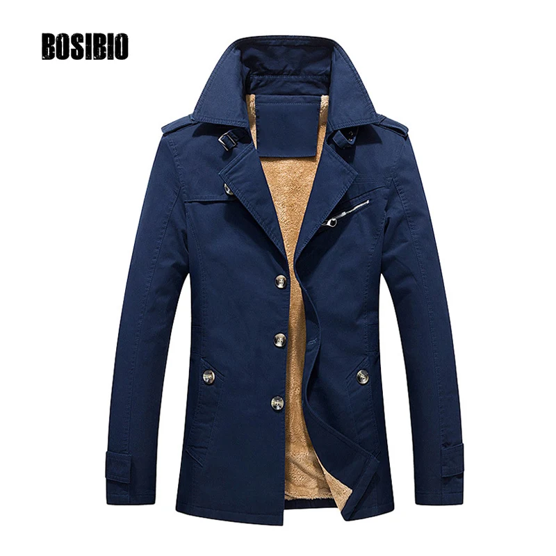 Мужской плащ, весна-осень, Повседневная тонкая куртка, пальто, высокое качество, Мужская ветровка средней длины размера плюс 5XL 1307 - Цвет: Blue