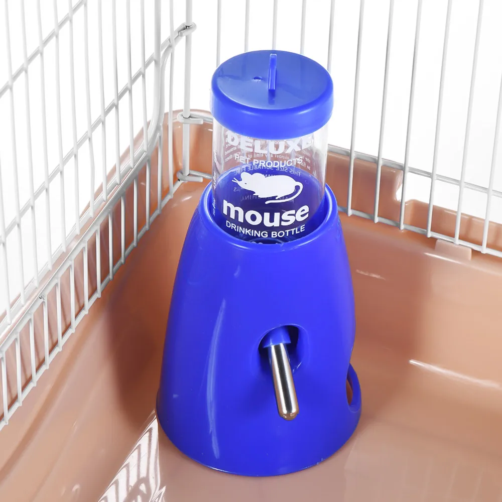 80ml Guinea Pig Water Feeder Base Hut No Drip Water Drinking Bottle