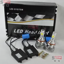 1set cree DC 12V 24V 9004 9007 car led headlight 9004 led headlight bulb 9007 HI LO BEAM 50W