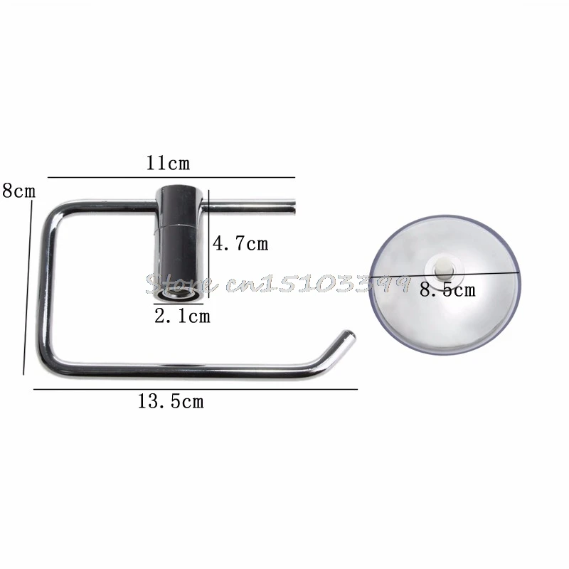 Новый Нержавеющая сталь держатель туалетной бумаги бумага держатель + присоске Ванная комната инструмент