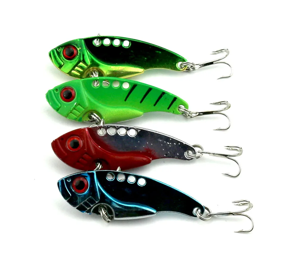 5.5CM 11G vib metal bait fishing lure metal trolling spoon jig pesca