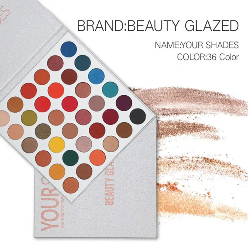 

Makeup Your Shades 36 Colors Eyeshadow Pallete Beauty Glazed Matte Glitter Make Up LongLasting Eye shadow Palette Cosmetics