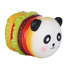 1pc Retail Panda Hamburger Squishys New Slow Rising Jumbo Squishy Toys Stress Release Toy Squishies Kawaii