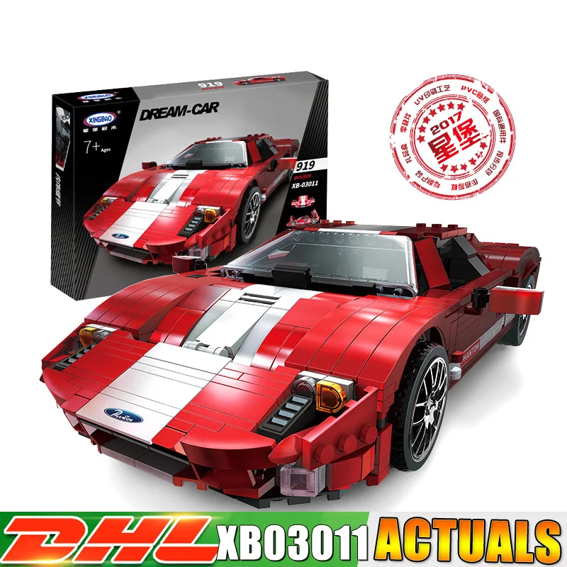 

XingBao 03011 919Pcs Genuine Creative MOC Technic Series The Red Phantom Racing Car Set Children Building Blocks Bricks Boy Toy