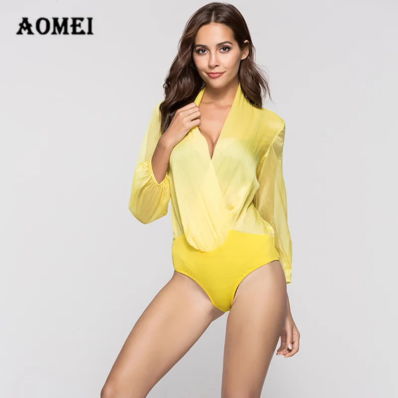 

Women Jumpsuit V Neck See Through Summer Ladies Romper Patchwork Combinaison Shorts femme Fashion Bodysuit For Elegant Feminino