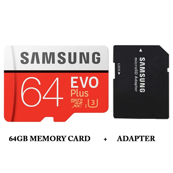 64GB And Adapte SAMSUNG EVO Плюс Карты Памяти 32 ГБ SDHC 80 МБ/с. Class10 Micro SD C10 U1 TF Карт SDXC Trans Flash 64 ГБ 128 ГБ 256 ГБ - Емкость: 64GB And Adapte