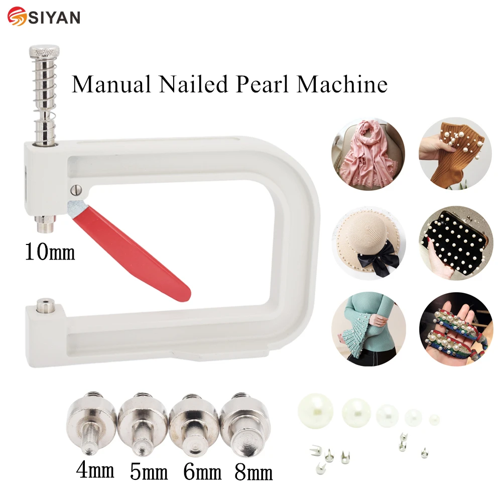 

1Set Manual Nailed Pearl Machine Clothing Round Pearl Cap Bead Rivet Craft fixed Tool for DIY Repair Knitting Lace Hat Hair tool